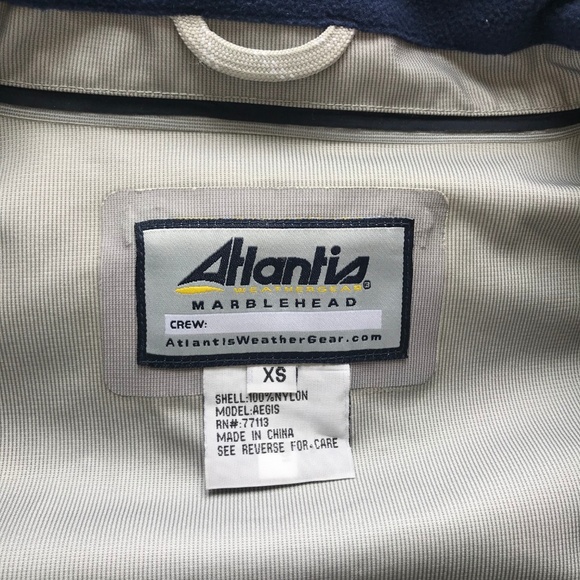 Vintage Atlantis Sailing waterproof rain jacket - Picture 3 of 6